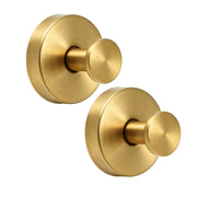 2PC Christmas Wreath Suction Hooks - Gold