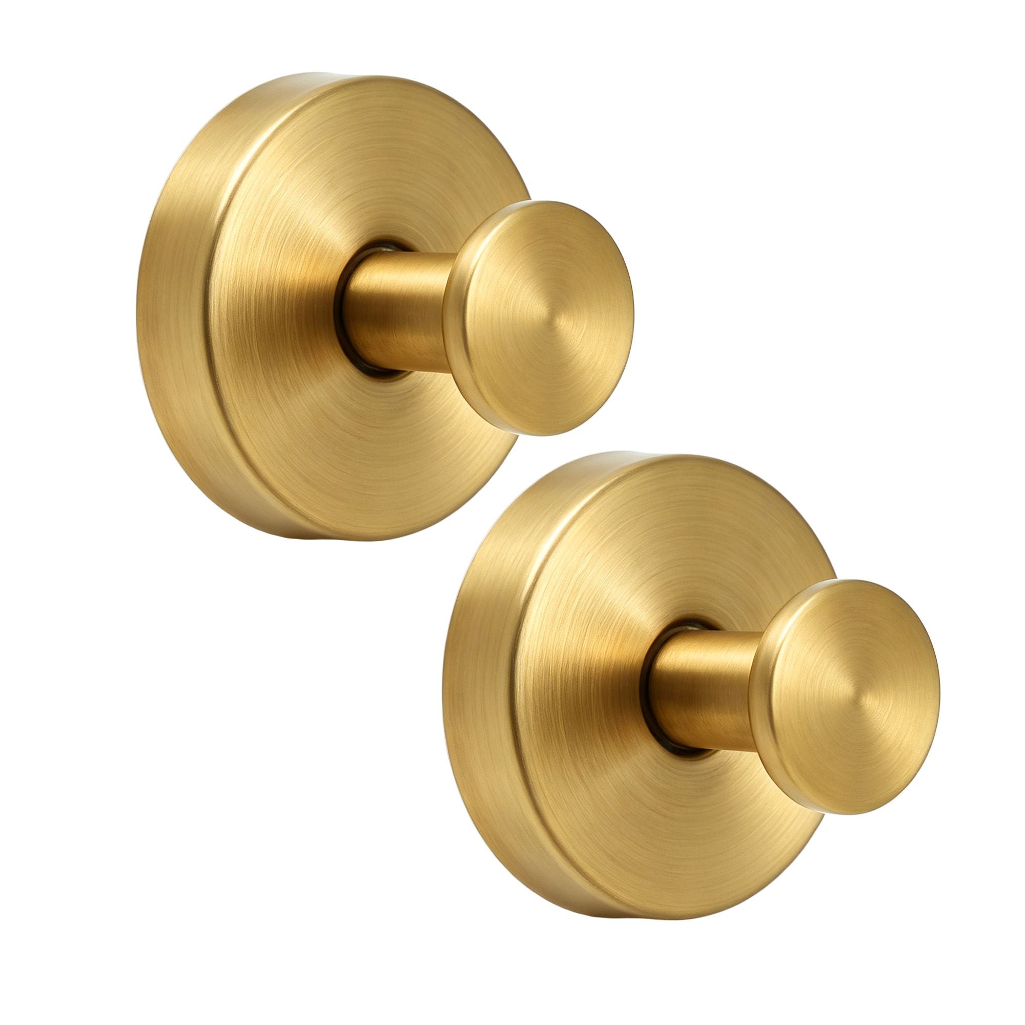 2PC Christmas Wreath Suction Hooks - Gold