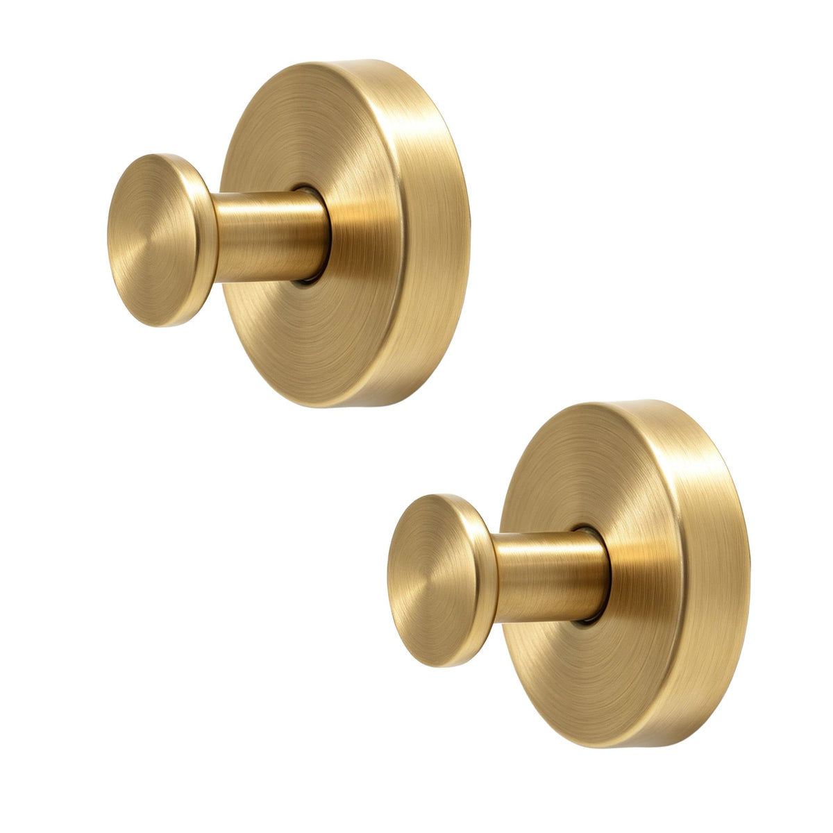 2PC Christmas Wreath Suction Hooks - Gold