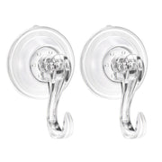2PC Christmas Wreath Suction Hooks - Clear