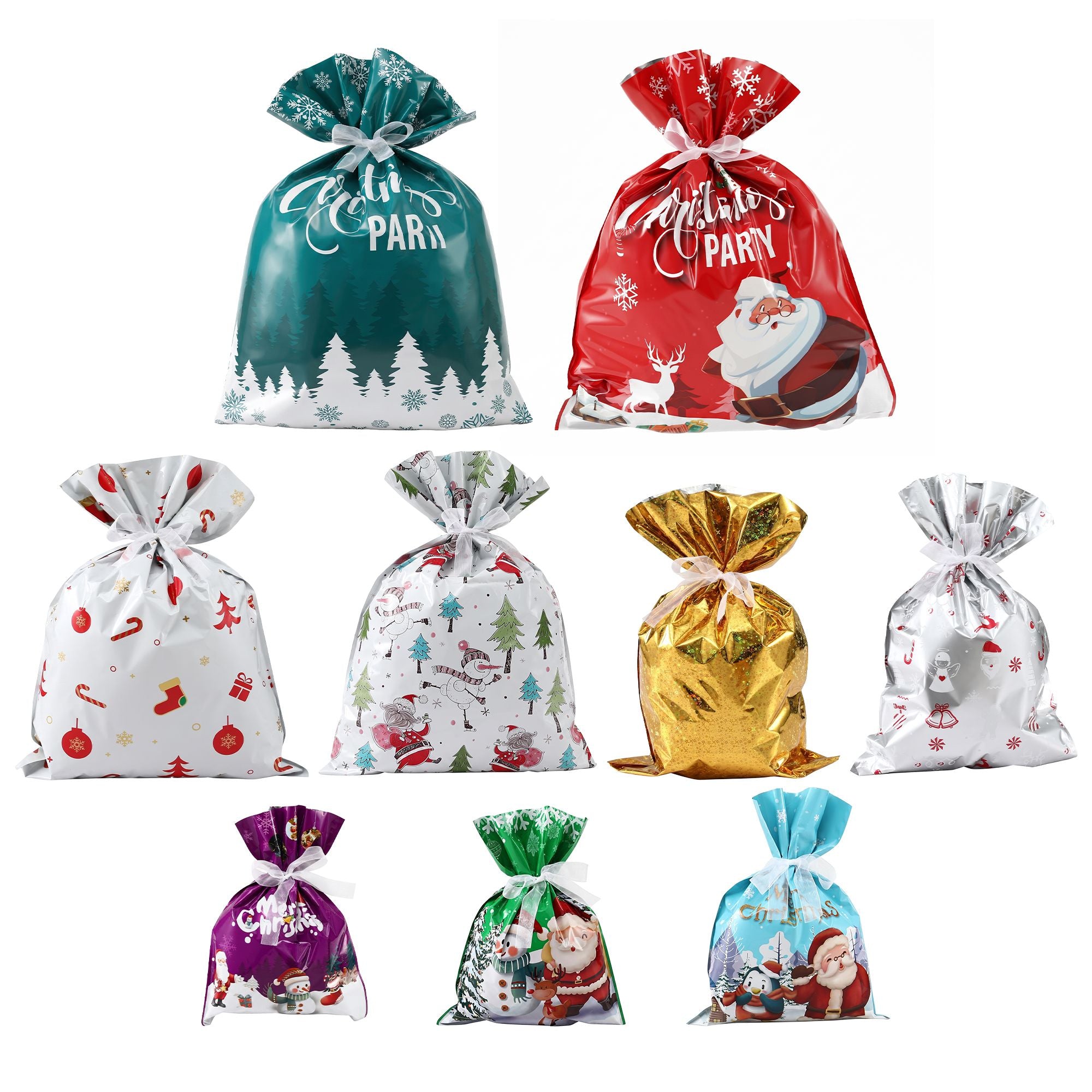 27PC Christmas Gift Bag Set - 9 Designs