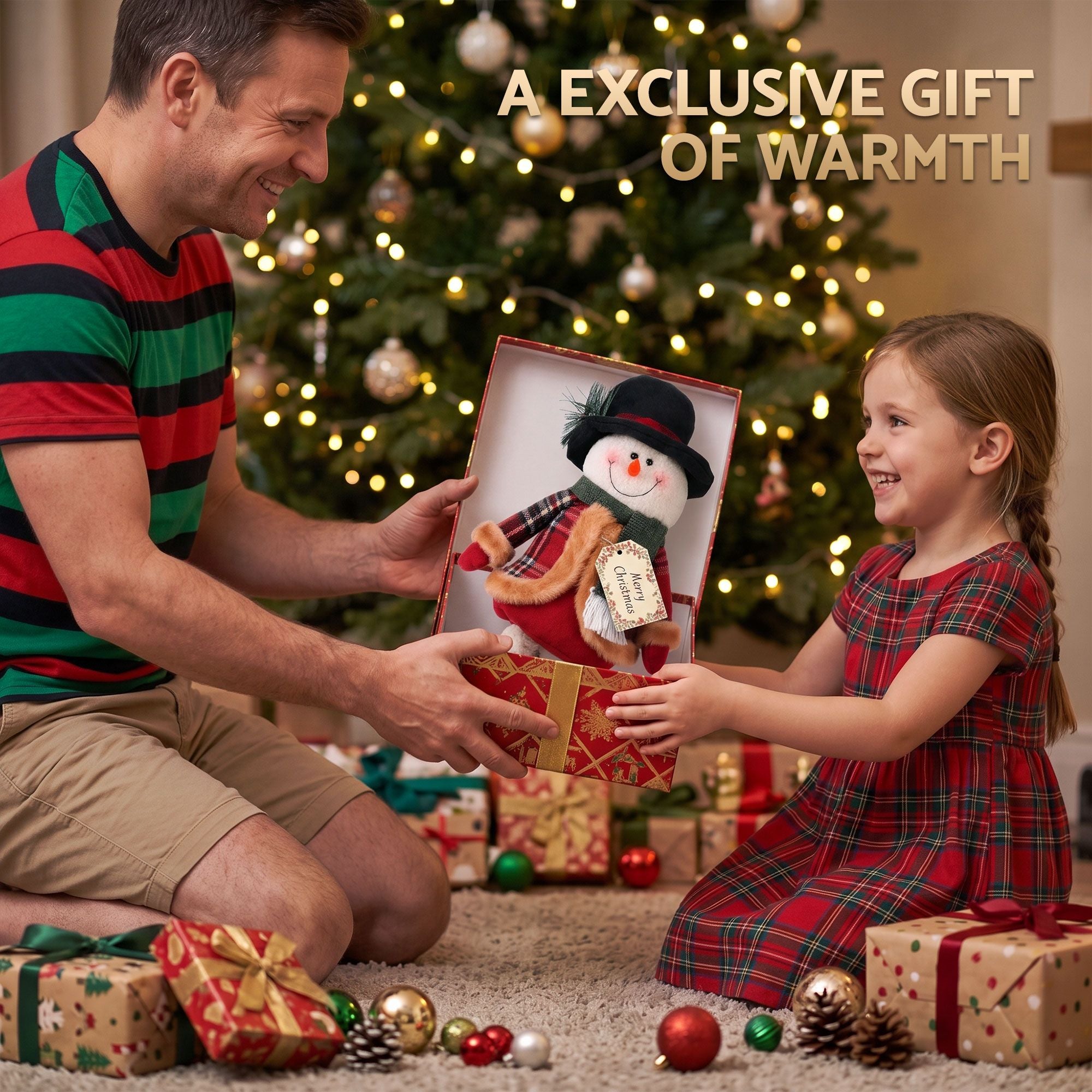 Telescopic Snowman Christmas Decoration 40-56cm