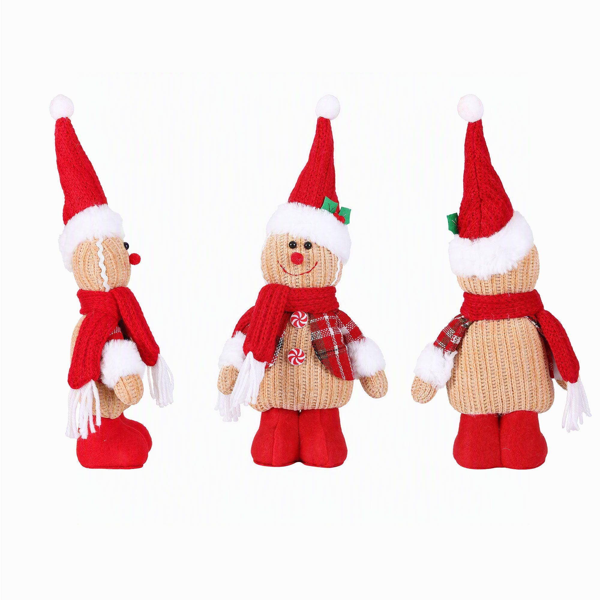 Standing Gingerbread Man Christmas Decoration 33cm