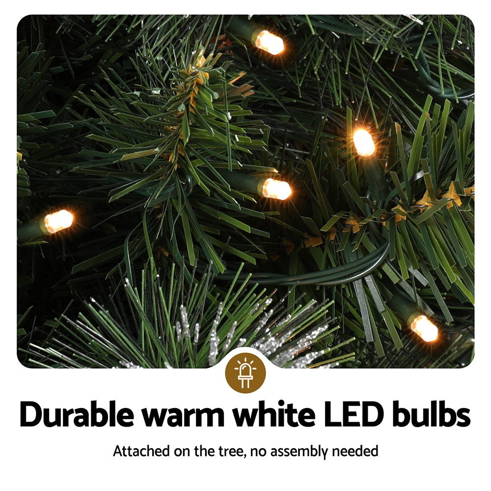 3FT (90cm) Mini Potted Christmas Tree with Battery LEDs - Homecoze
