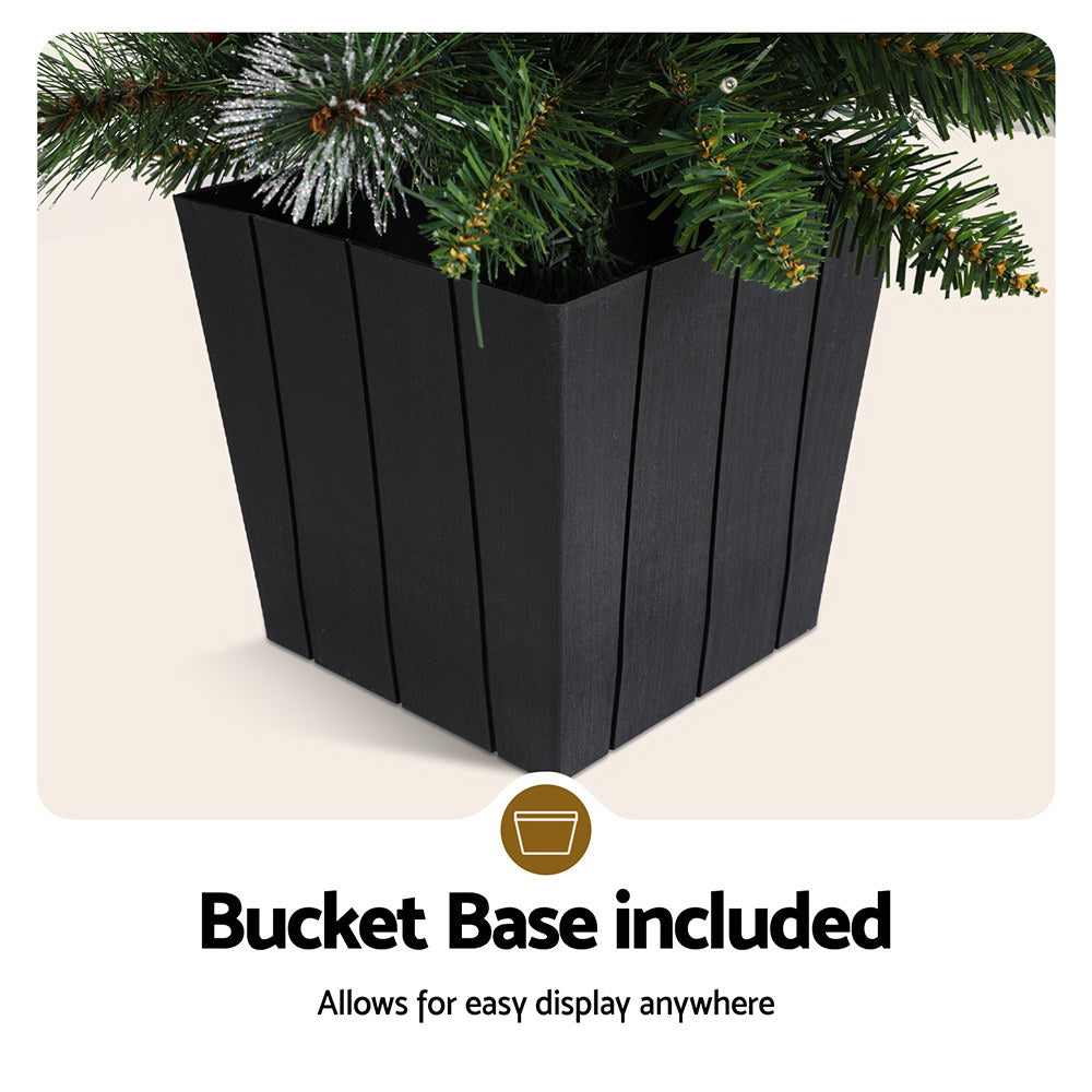 3FT (90cm) Mini Potted Christmas Tree with Battery LEDs - Homecoze