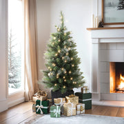 3FT (90cm) Mini Potted Christmas Tree with Battery LEDs - Homecoze