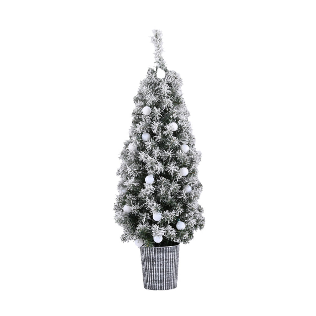 4FT (1.2m) Small Potted Christmas Tree with LEDs - Homecoze