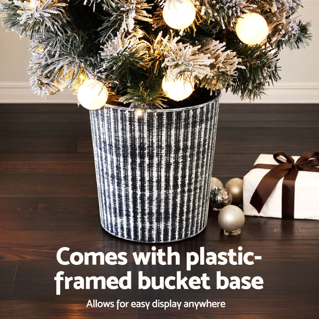 4FT (1.2m) Small Potted Christmas Tree with LEDs - Homecoze