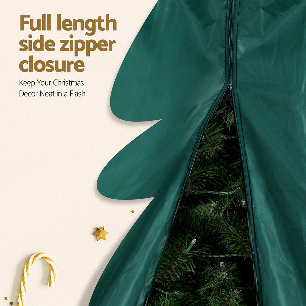 Jingle Jollys Christmas Tree Storage Bag Fits Up to 9ft Tree Xmas Bag Green - Homecoze