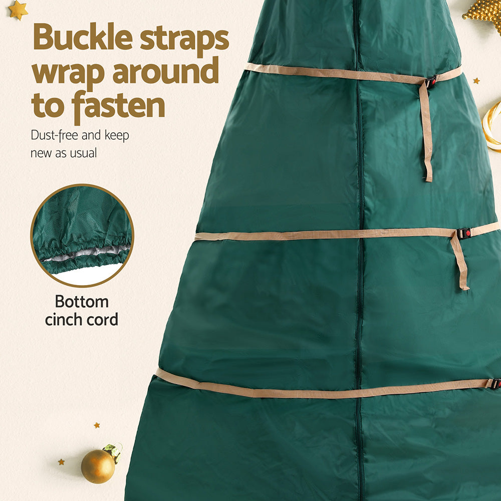 Jingle Jollys Christmas Tree Storage Bag Fits Up to 9ft Tree Xmas Bag Green - Homecoze