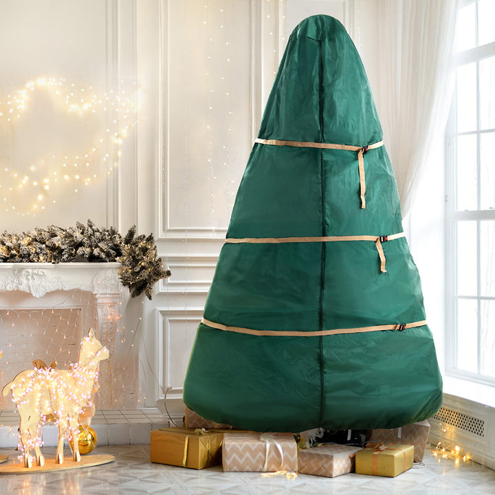 Jingle Jollys Christmas Tree Storage Bag Fits Up to 9ft Tree Xmas Bag Green - Homecoze