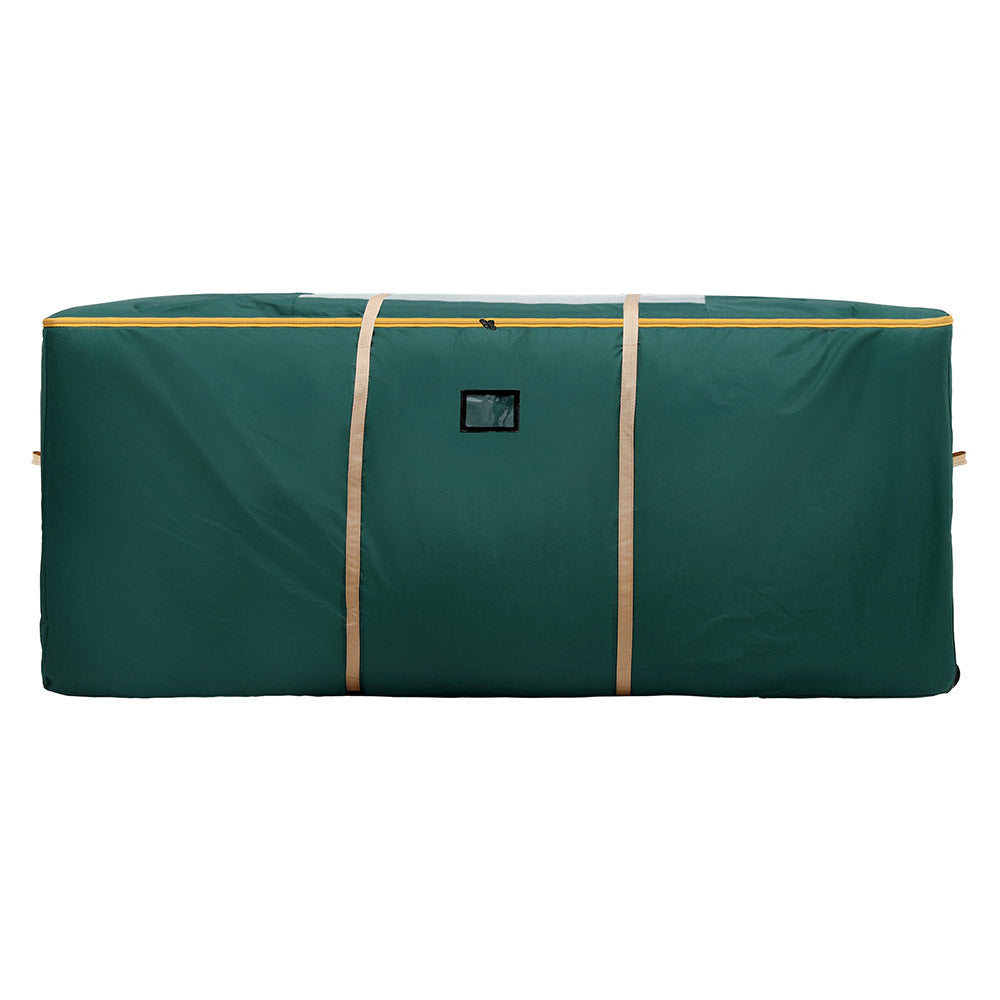 Jingle Jollys Christmas Tree Storage Bag Up to 10ft Visible Handle Wheels Green - Homecoze