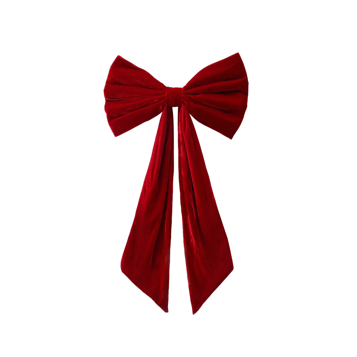 Large Velvet Christmas Tree Topper Bow 86cm - Red