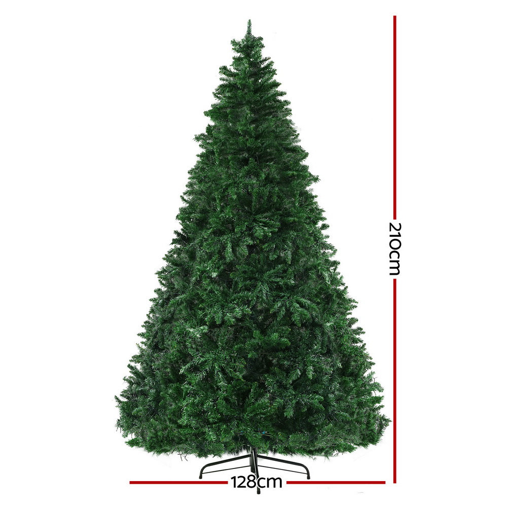 7FT Pre-lit Multicolour LED Christmas Tree - 1000 Tips - Homecoze
