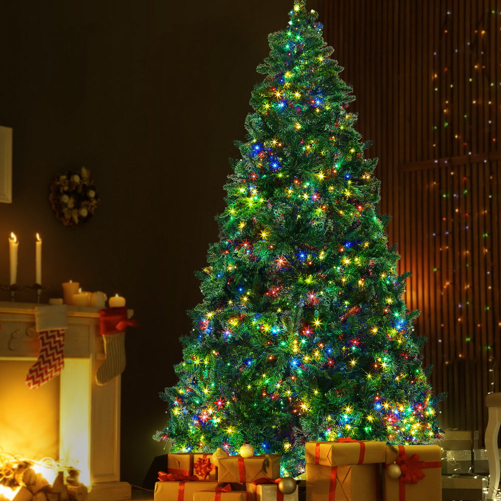 7FT Pre-lit Multicolour LED Christmas Tree - 1000 Tips - Homecoze