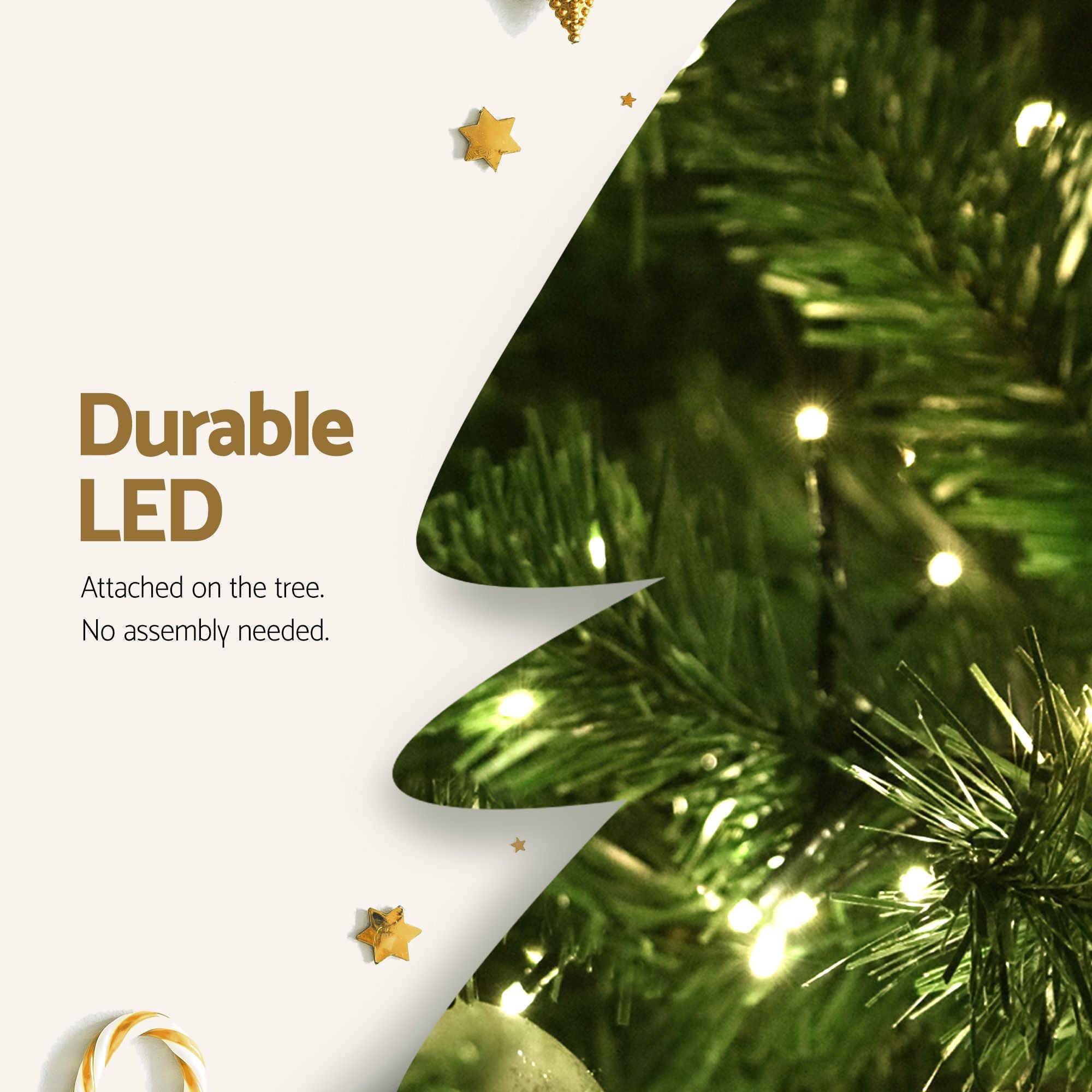 9FT Pre-lit LED Christmas Tree - 1831 Tips