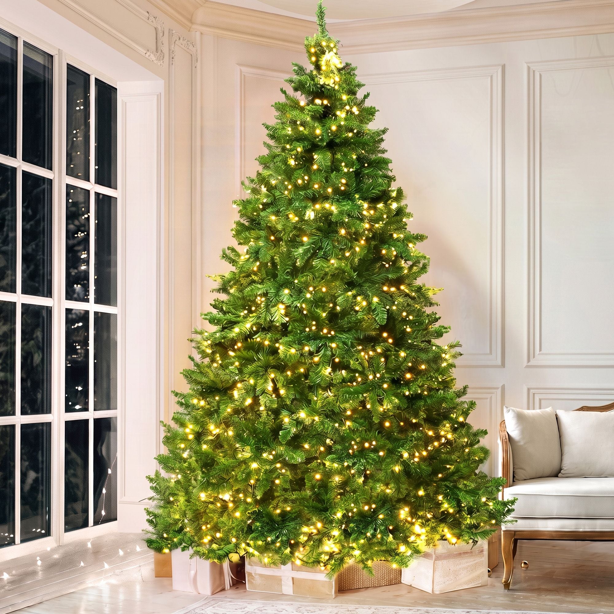 9FT Pre-lit LED Christmas Tree - 1831 Tips