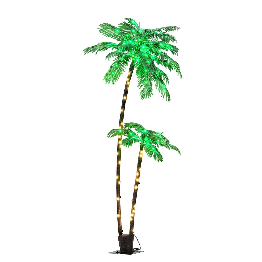 Jingle Jollys Christmas Tree 2.1m LED Lighted Xmas Palm Trees Party Decorations - Homecoze