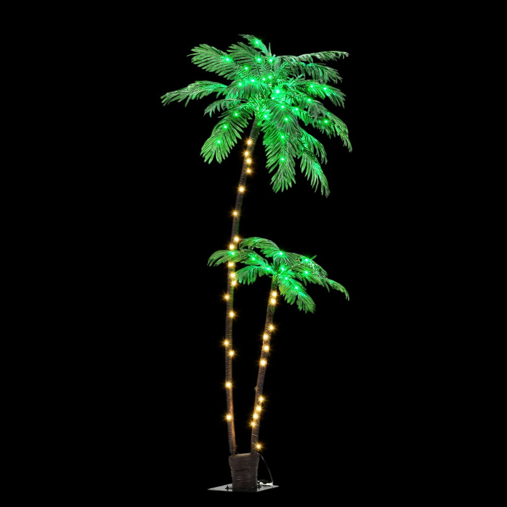 Jingle Jollys Christmas Tree 2.1m LED Lighted Xmas Palm Trees Party Decorations - Homecoze