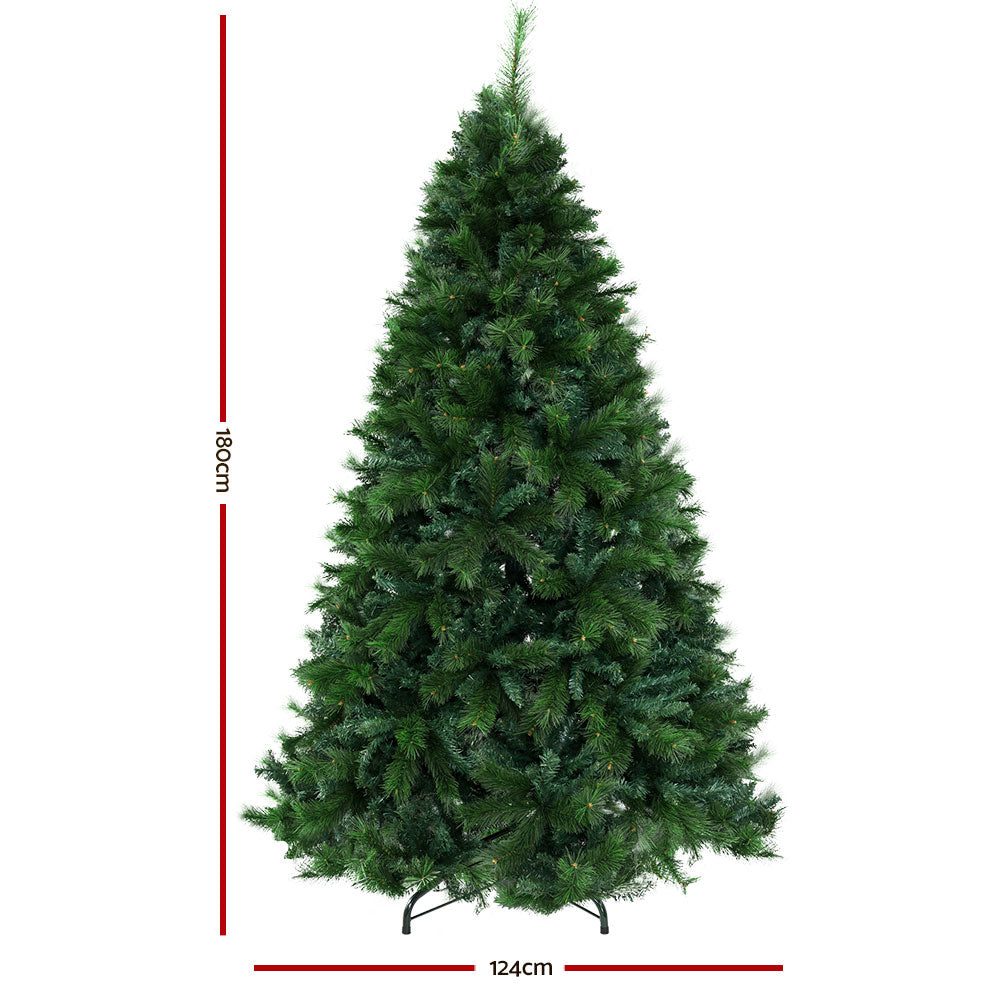 6FT Pine-Blend Extra Full Christmas Tree - 1024 Tips Homecoze