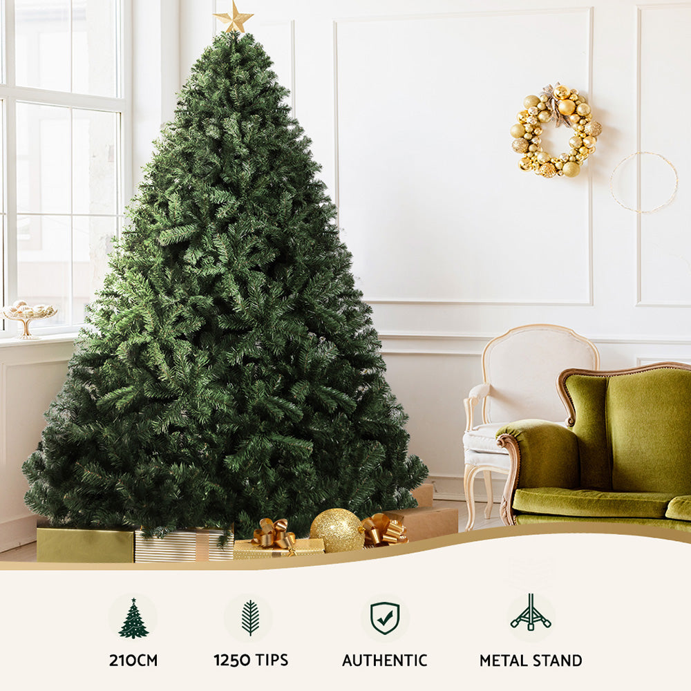 7FT Extra Full Christmas Tree - 1250 Tips - Homecoze