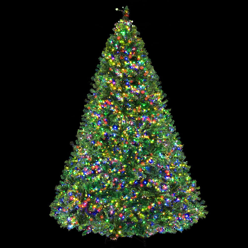 7FT Extra Full Pre-lit Multicolour LED Christmas Tree - 1221 Tips - Homecoze