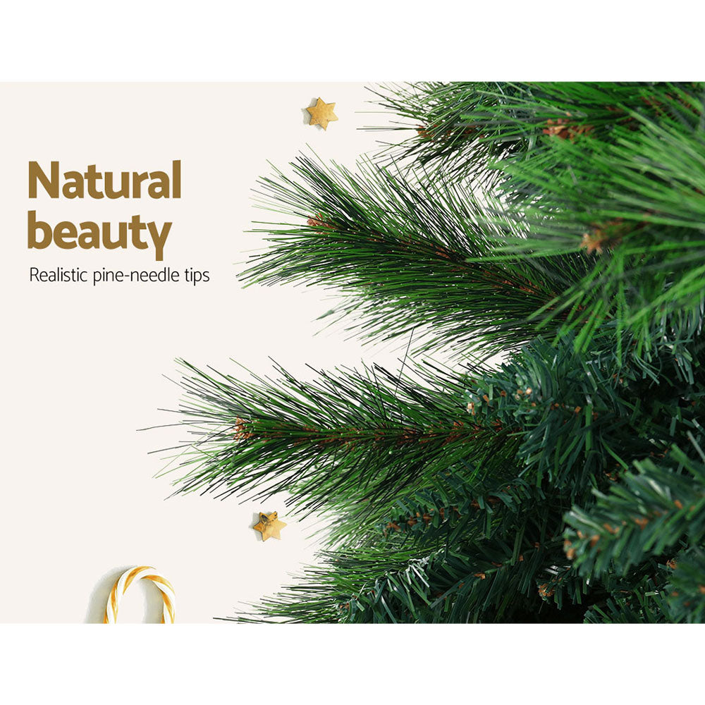 8FT Extra Full Pine-Blend Christmas Tree - 2100 Tips - Homecoze
