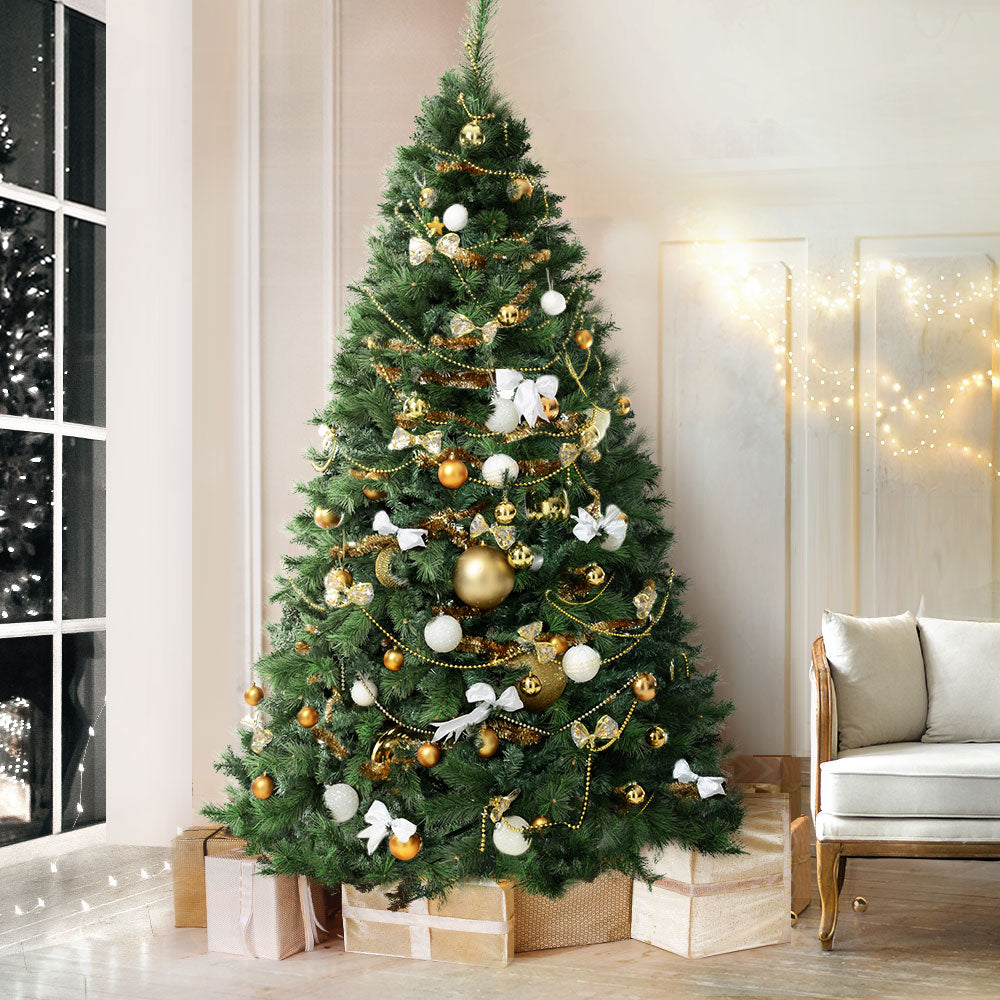 8FT Extra Full Pine-Blend Christmas Tree - 2100 Tips - Homecoze