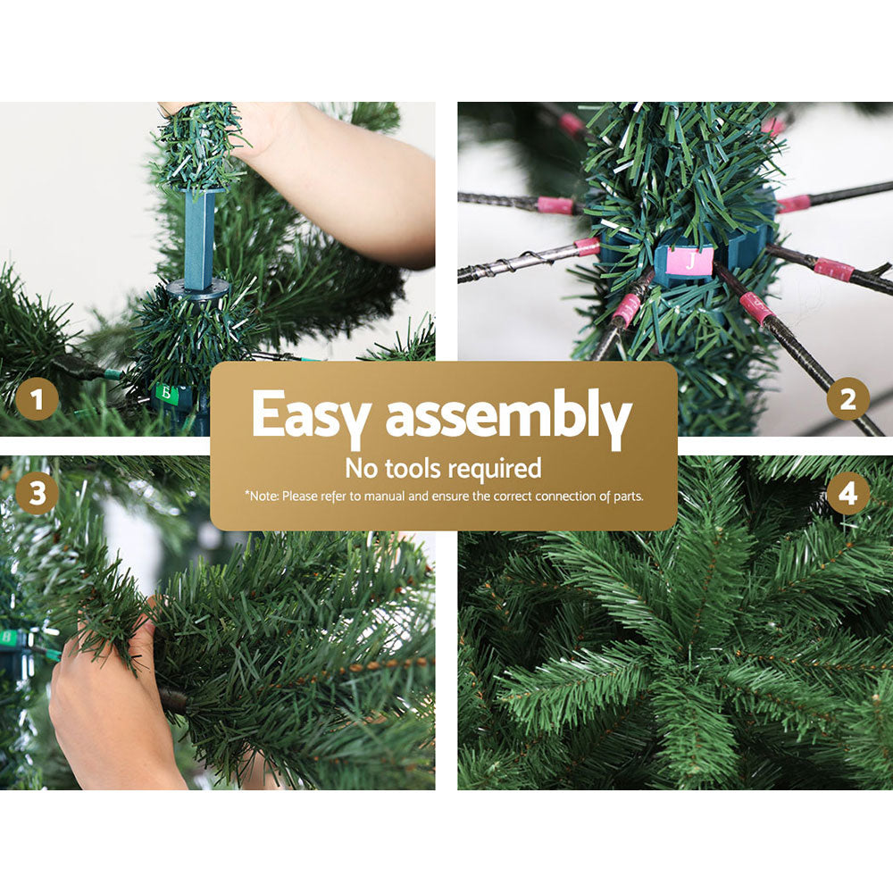 8FT Extra Full Christmas Tree - 1500 Tips - Homecoze