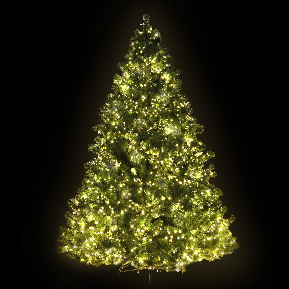 8FT Extra Full Pre-lit LED Christmas Tree - 1436 Tips - Homecoze
