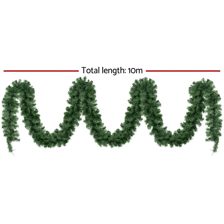 10m Christmas Garland Prelit 160 LED - Warm White