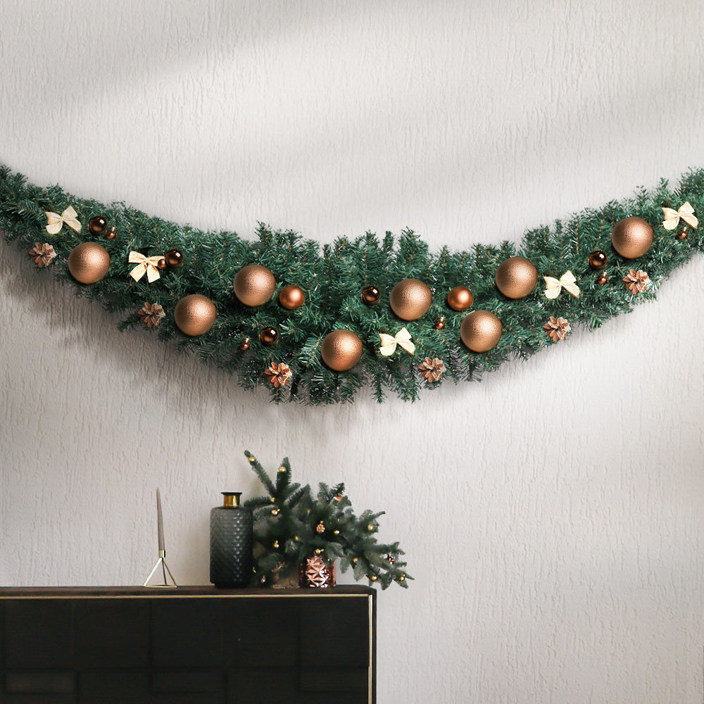 8FT (2.4m) Christmas Garland - Green - Homecoze