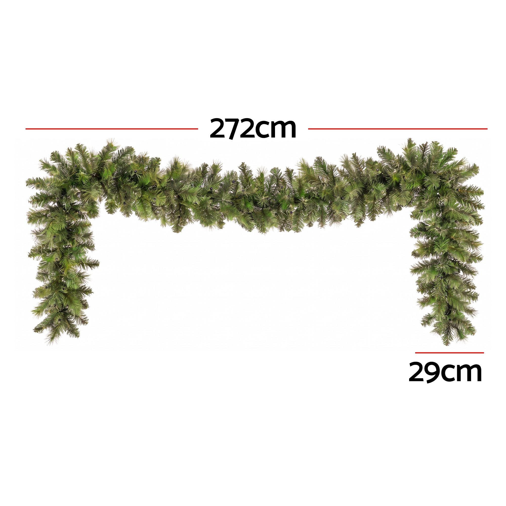 9FT (2.7m) Pre-lit LED Christmas Garland