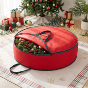 Christmas Wreath & Garland Storage Bag 90cm - Red