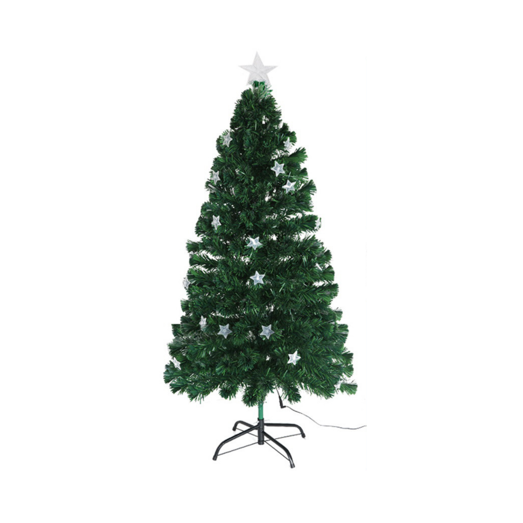 4FT Fibre Optic Stars Christmas Tree - 150 Tips