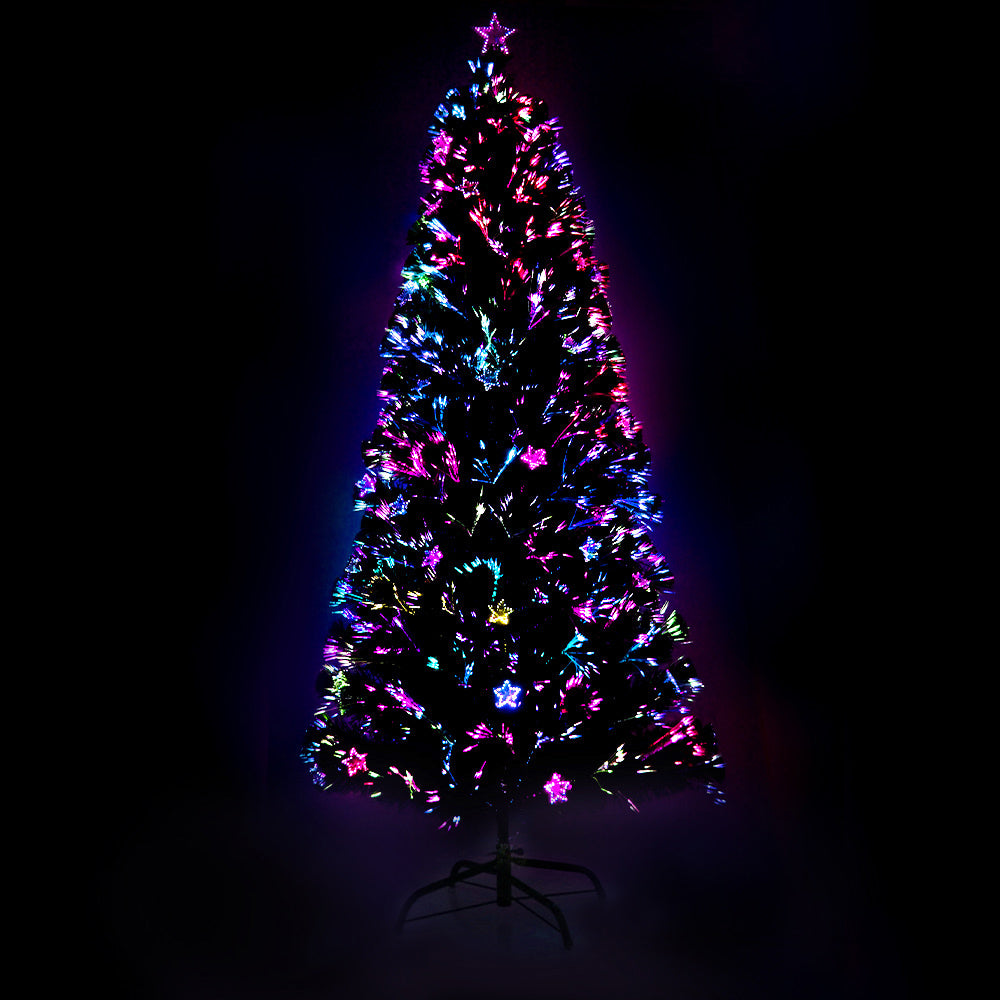 6FT Fibre Optic Value Prelit Christmas Tree - 250 Tips - Homecoze
