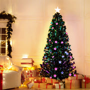 6FT Fibre Optic Value Prelit Christmas Tree - 250 Tips - Homecoze
