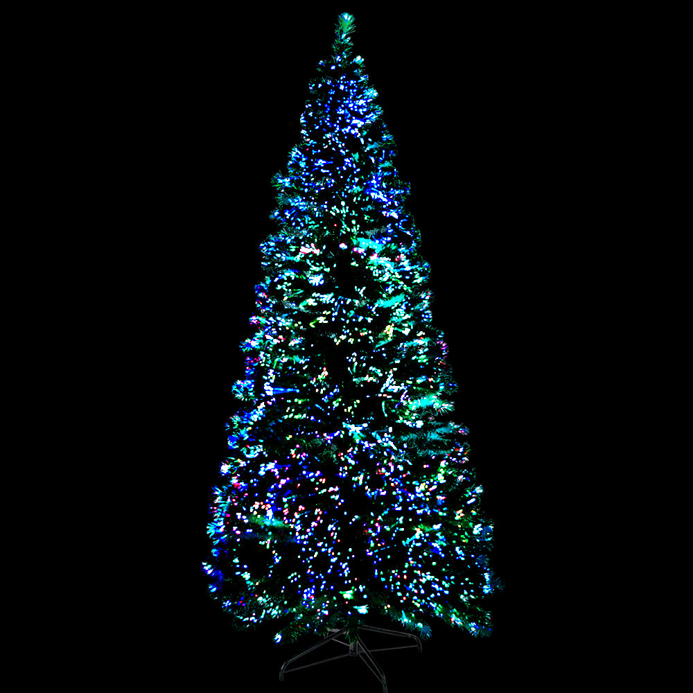 6FT (1.8m) Muilticolour Fibre Optic Value Christmas Tree - 300 Tips - Homecoze