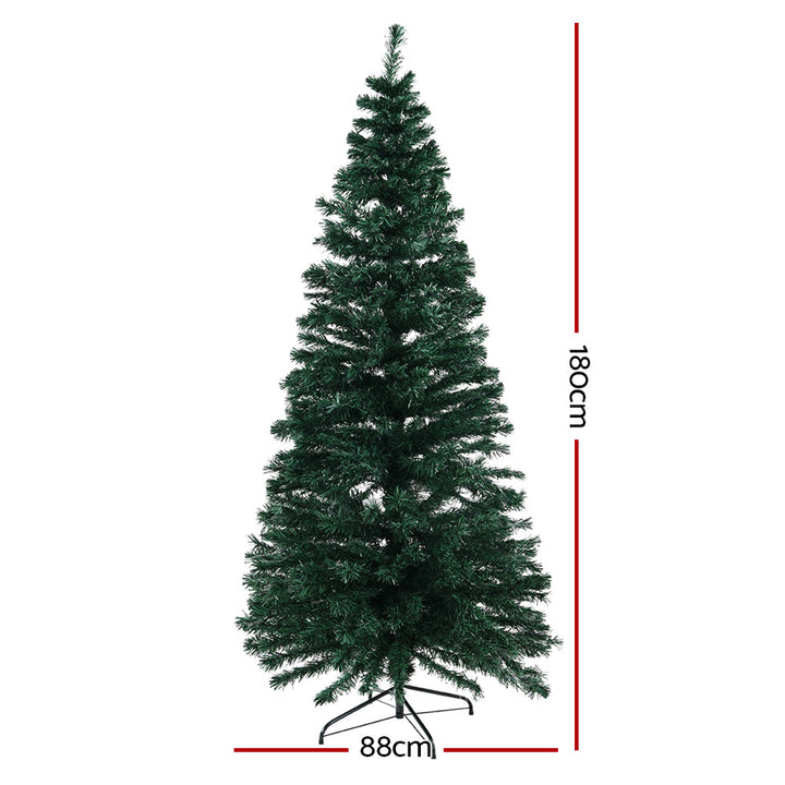 6FT (1.8m) Optic Fibre LED Christmas Tree - 300 Tips Homecoze