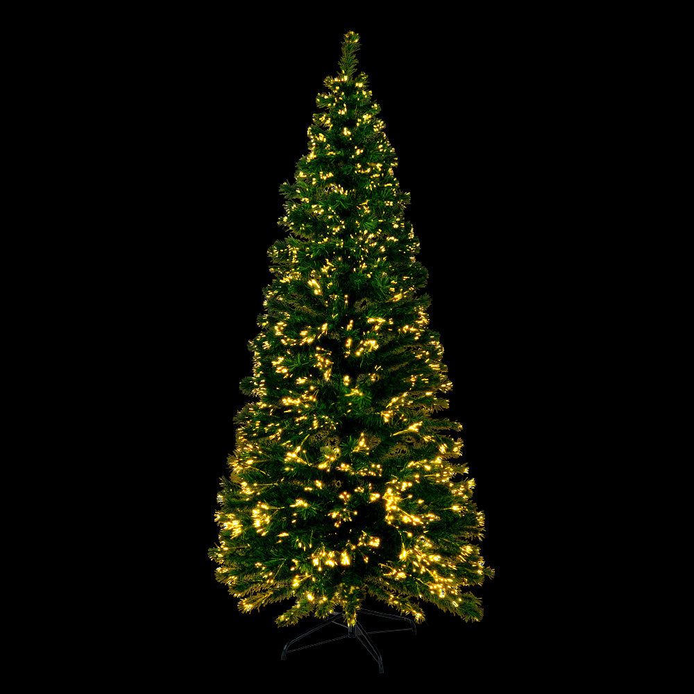 6FT (1.8m) Fibre Optic Value Prelit Christmas Tree - 300 Tips - Homecoze