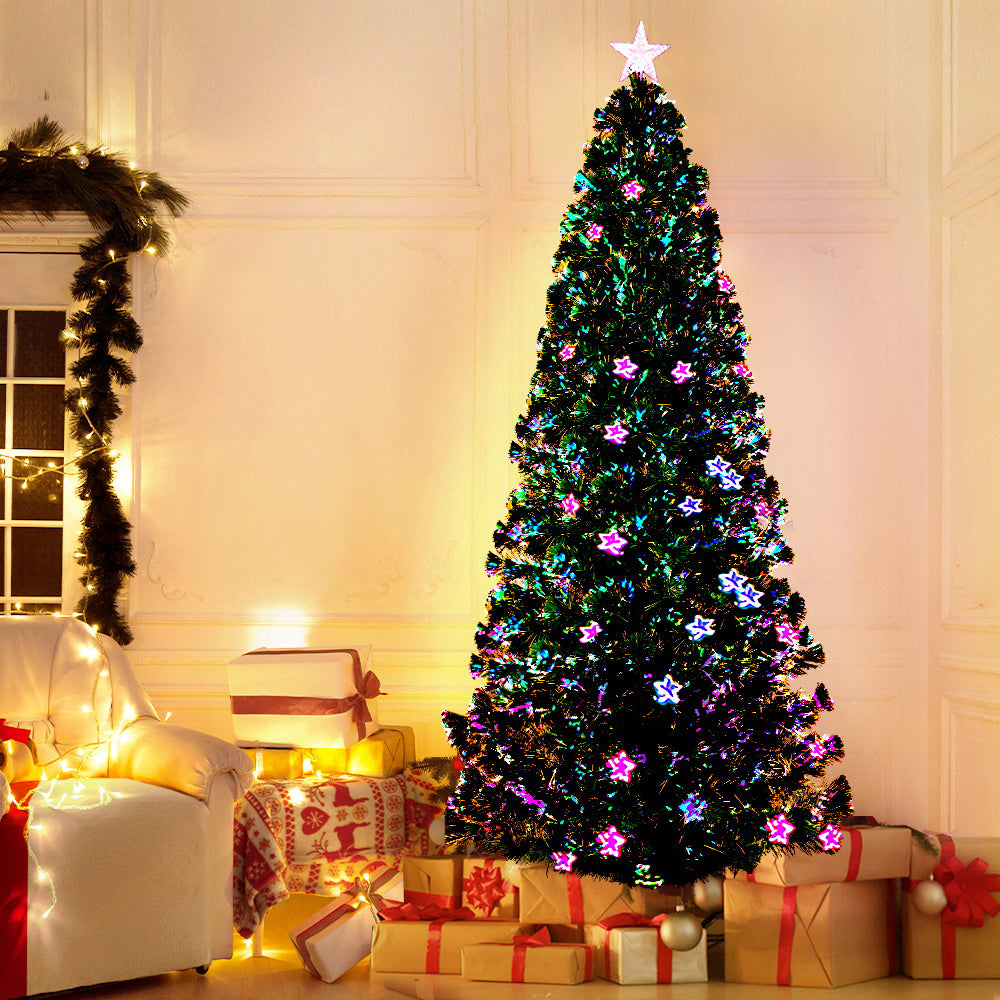 7FT Fibre Optic Value Prelit Christmas Tree - 280 Tips - Homecoze