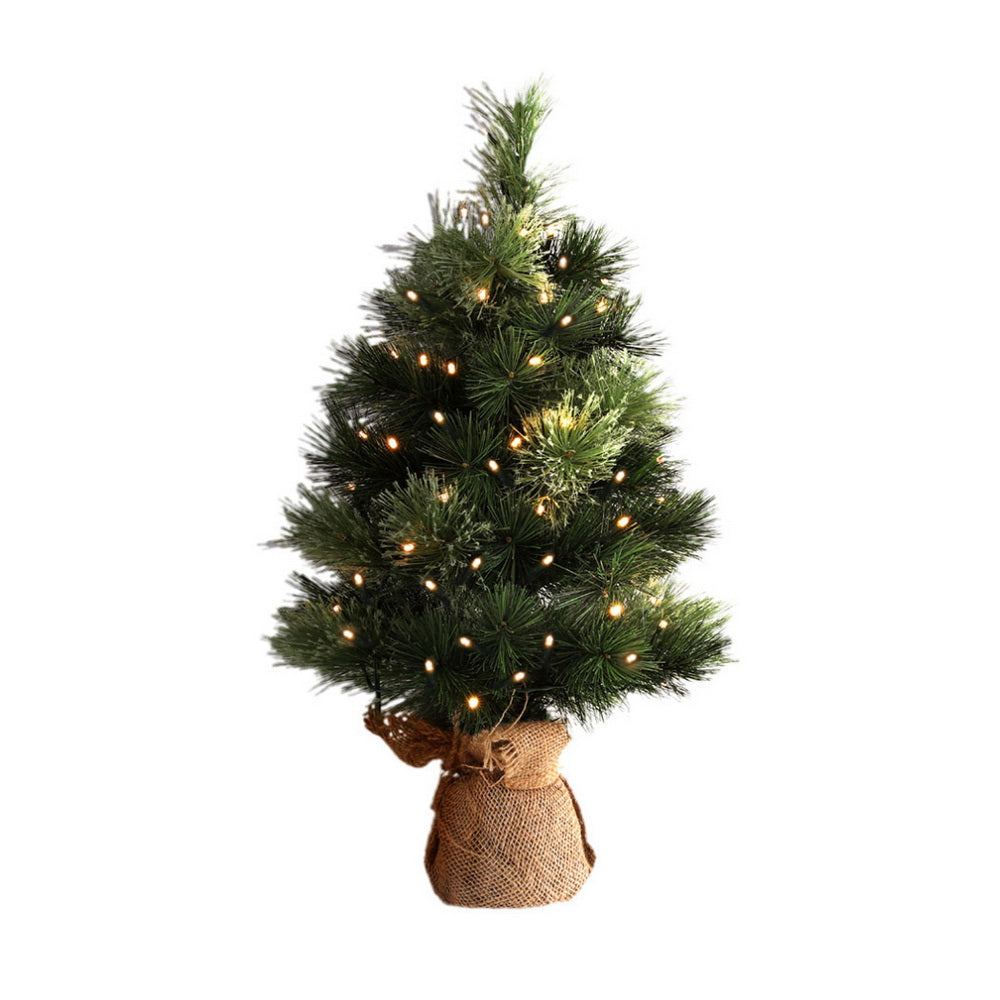 2FT (60cm) Tabletop Christmas Tree with Battery LEDs