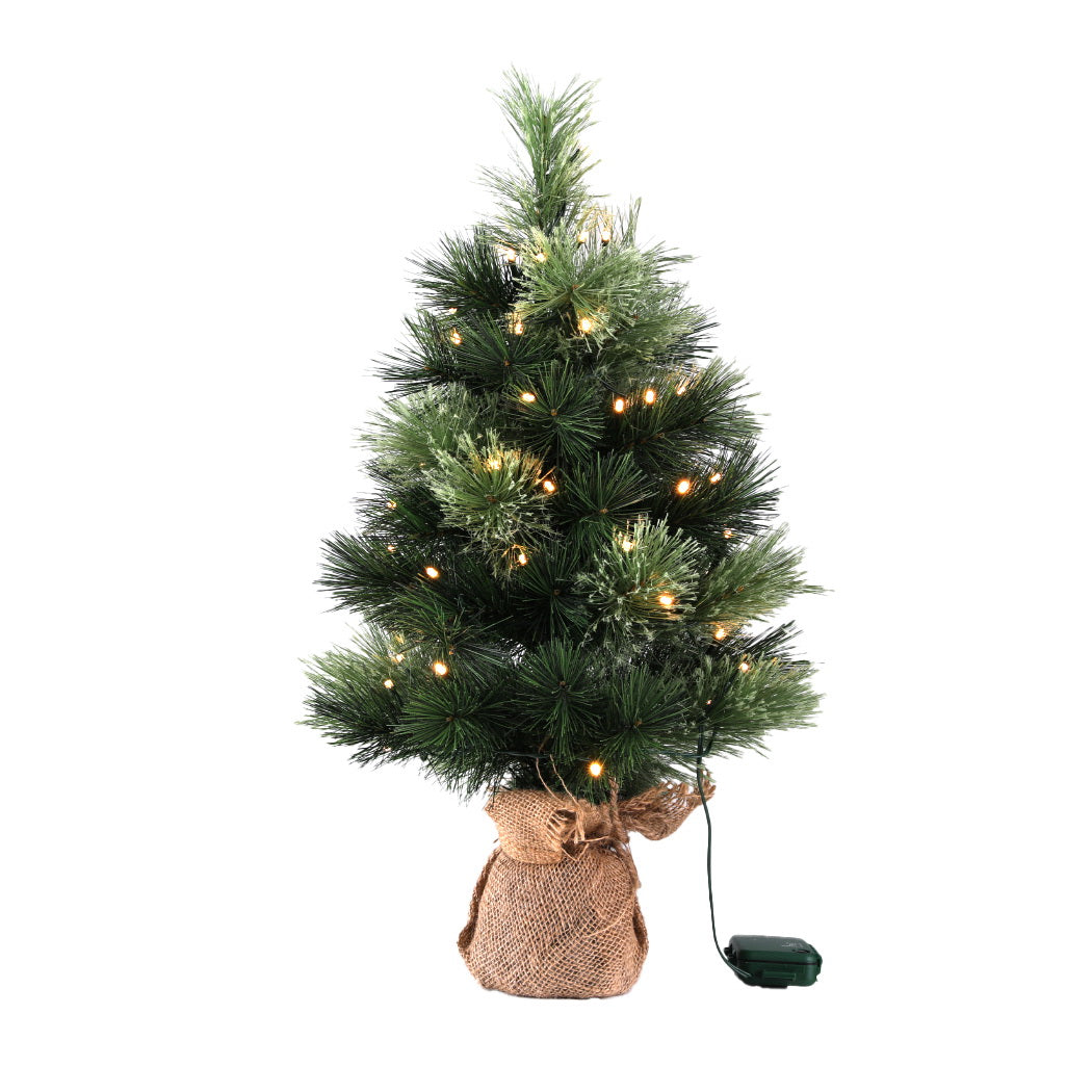 2FT (60cm) Tabletop Christmas Tree with Battery LEDs