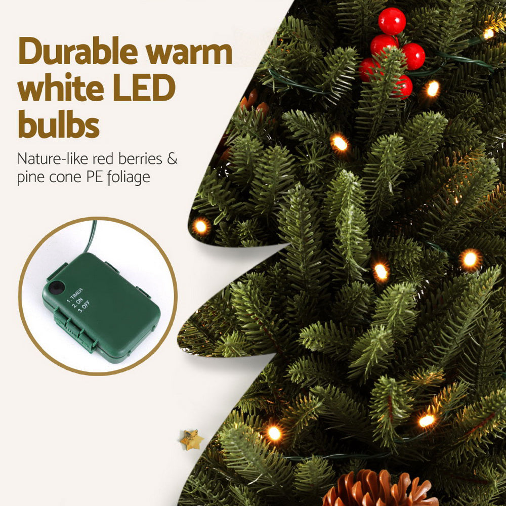 3FT (90cm) Mini Christmas Tree with Battery LEDs - Homecoze