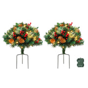 2PC Mini Christmas Tree Lights 50 LED - Warm White