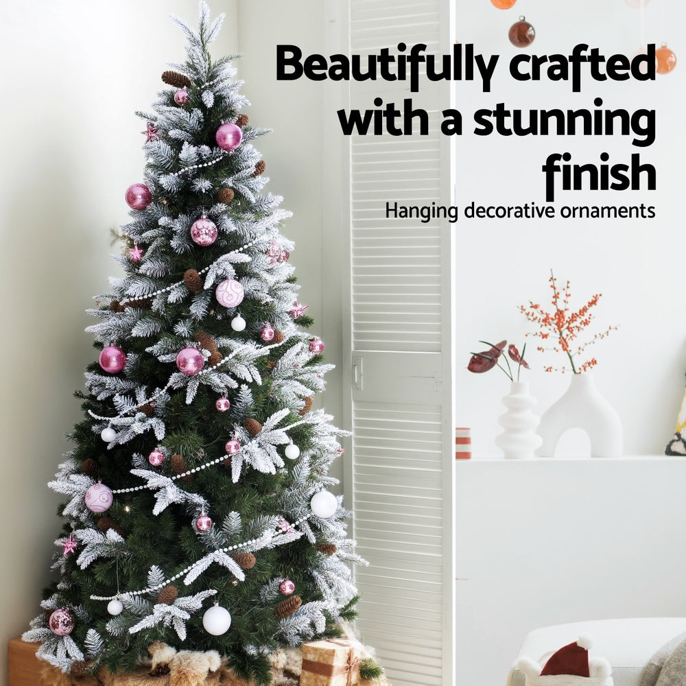 33PC Christmas Tree Bauble Decorations Set - Pink