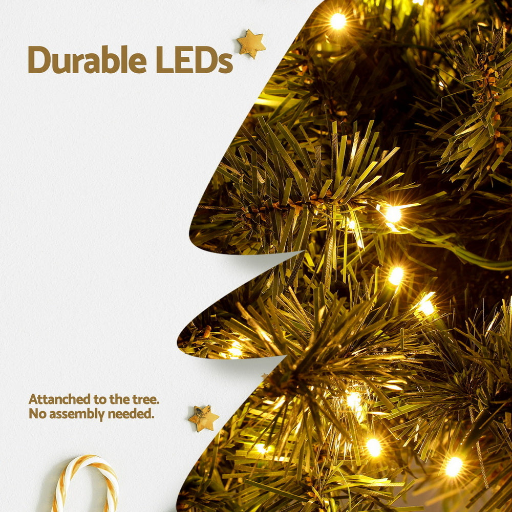 Jingle Jollys Christmas Tree 3-in-1 LED Xmas Palm Tree Party Decor 1.2/1.5/1.8M - Homecoze