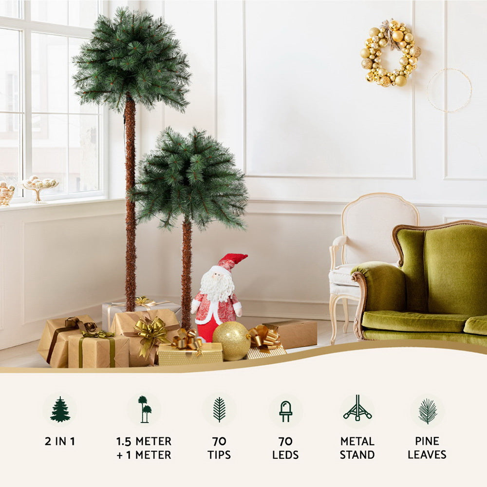 5FT Pre-lit LED Christmas Palm Tree - Homecoze