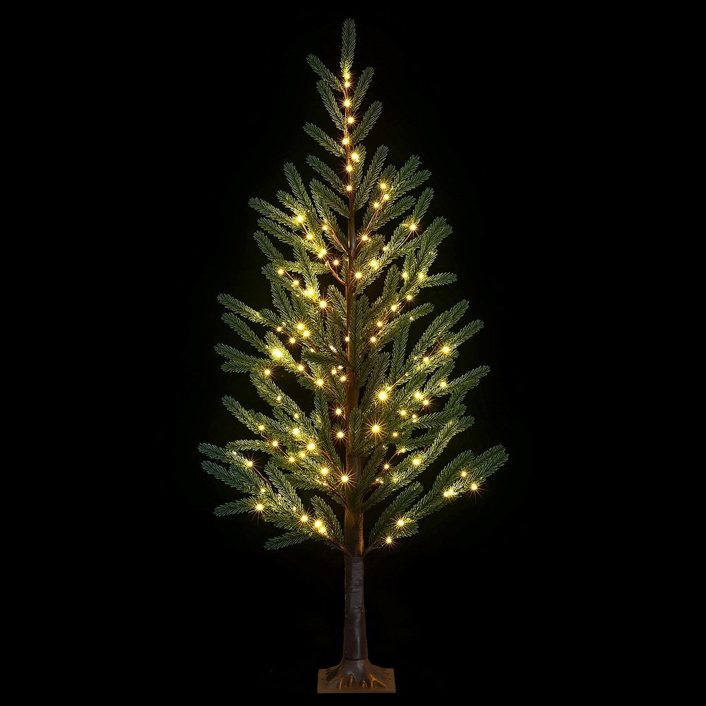 Jingle Jollys Christmas Tree 1.8M Pre-lit LED Xmas Tree 8 Modes Party Decoration - Homecoze