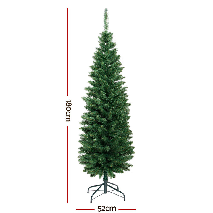 6FT Slim Christmas Tree - 300 Tips Homecoze